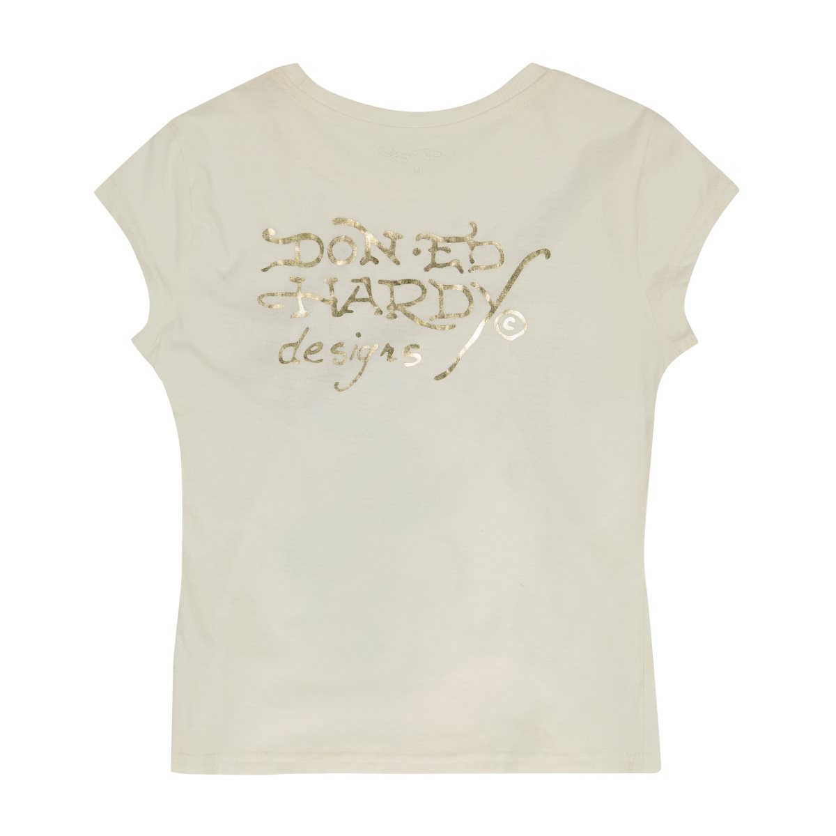 Baby Tees Ed Hardy Dragon Cap Sleeve Tee Damskie Białe | KEHSNJ685