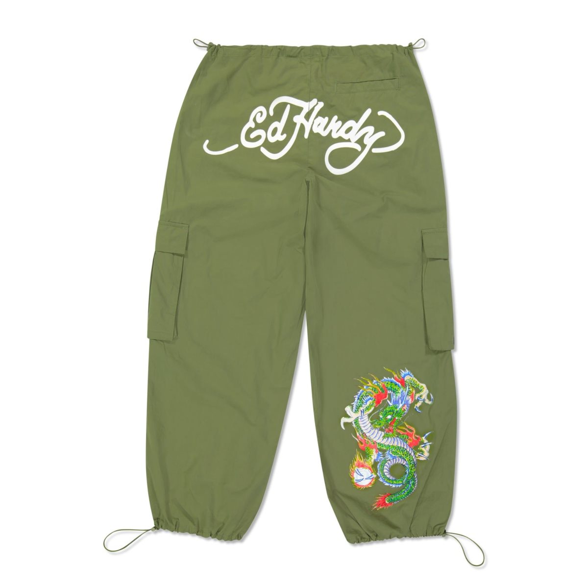 Spodnie Ed Hardy Dragon Cargo Pant Damskie Oliwkowe | QOHKUE296